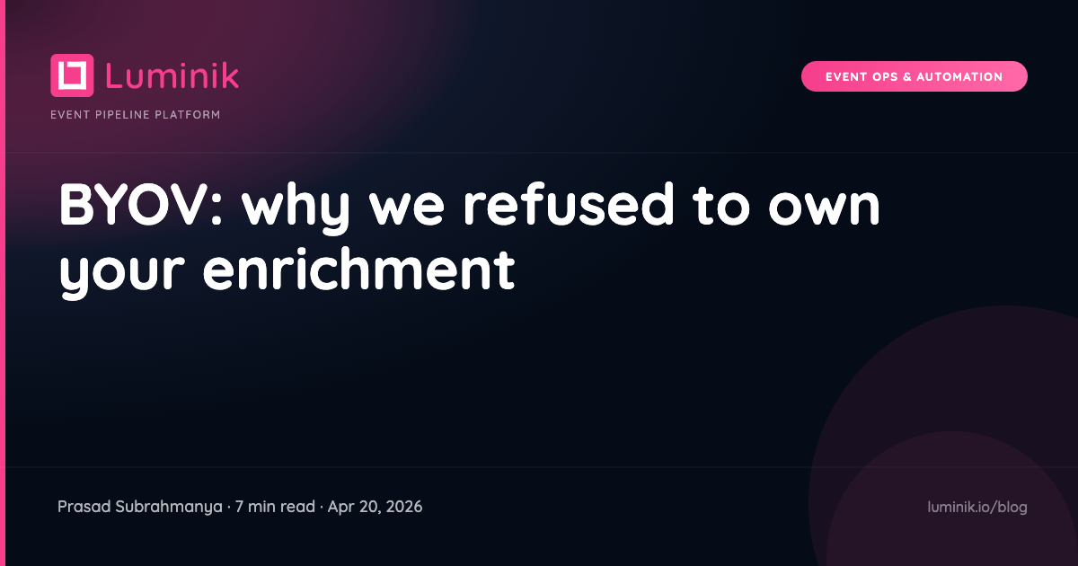BYOV: why we refused to own your enrichment cover image