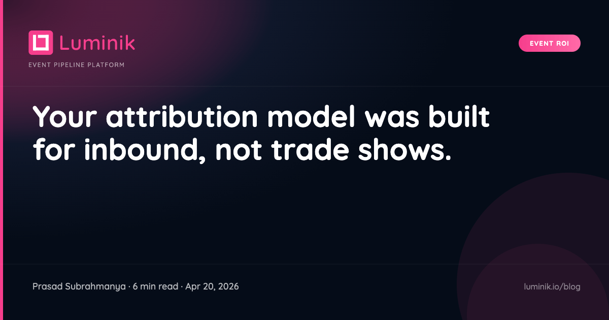 Luminik blog cover: event attribution model for third-party events