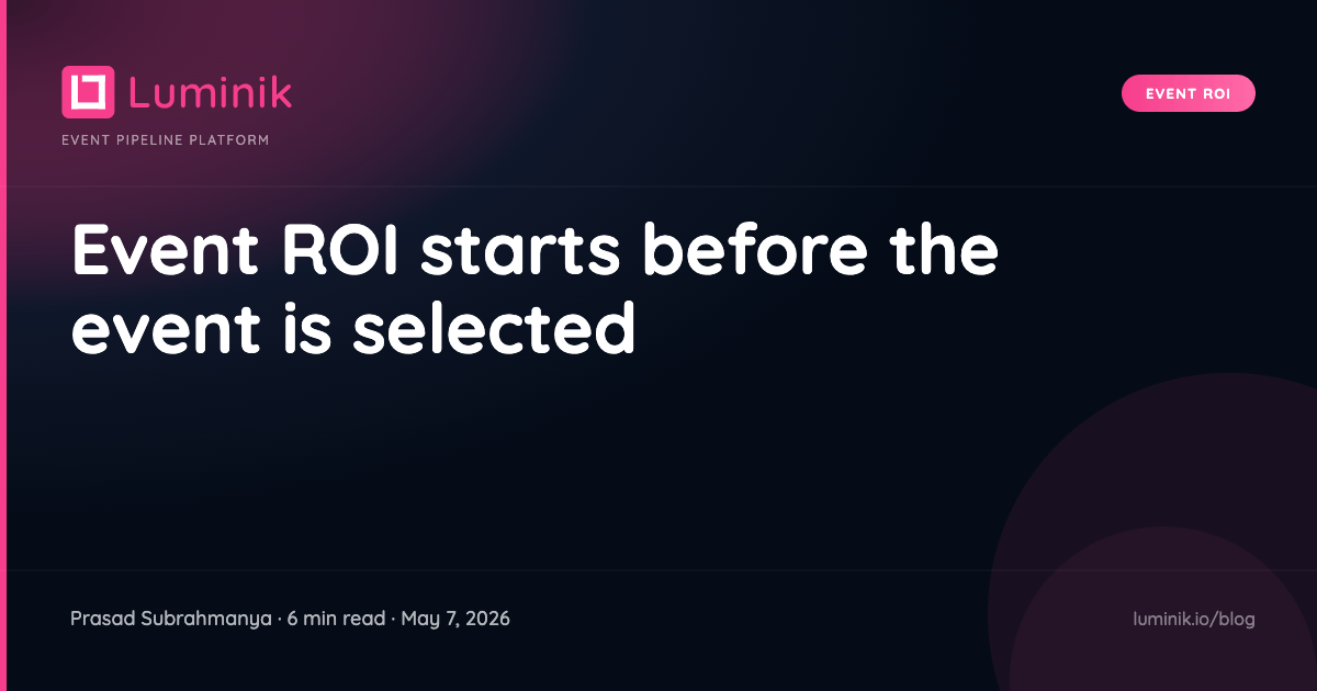 Event ROI starts before the event is selected cover image