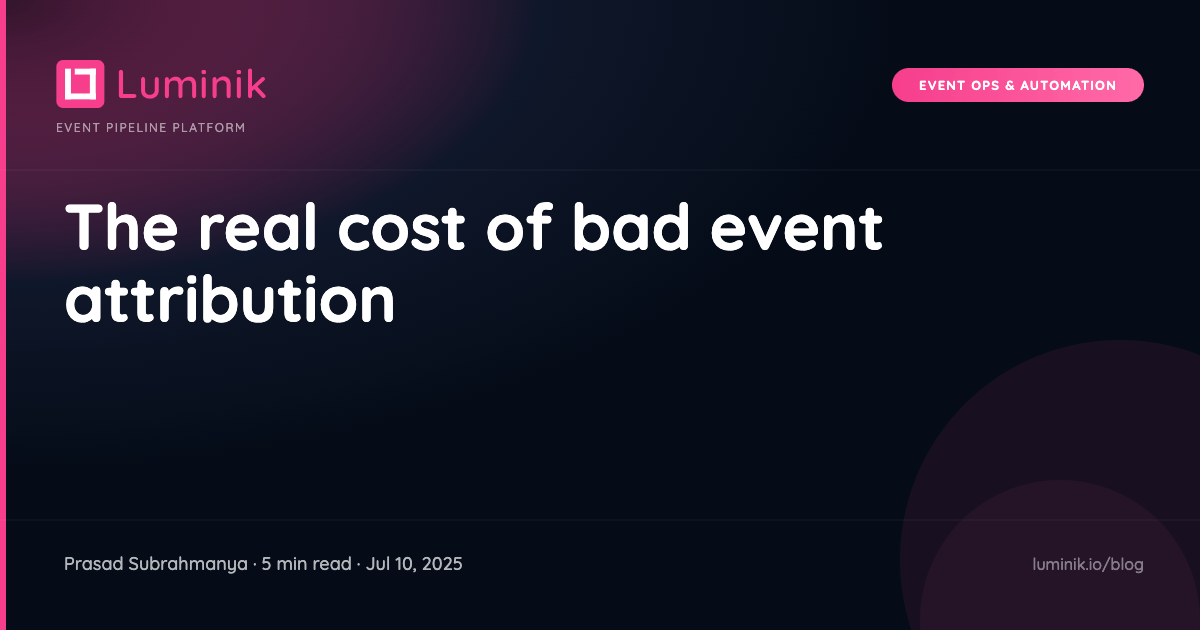 The real cost of bad event attribution cover image