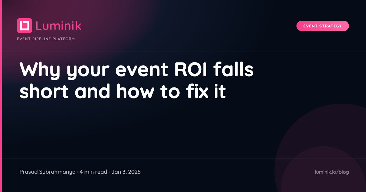 Why your event ROI falls short and how to fix it cover image